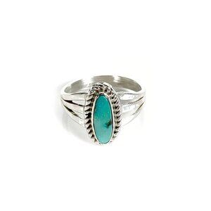 Sterling Silver Turquoise Ring Size 6
